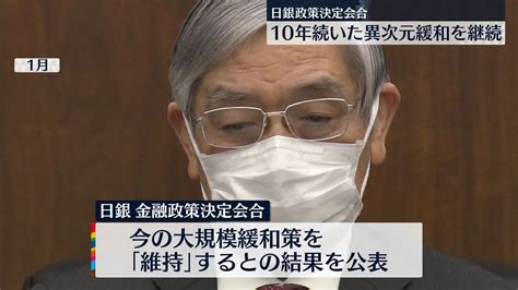 日本銀行、大規模な金融“異次元緩和”維持を公表（2023年3月10日掲載）｜日テレnews Nnn