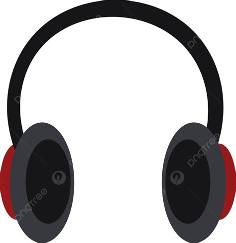 A Vector Color Drawing Of A Wireless Earphone In Black For Music Lovers