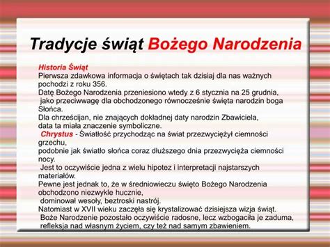 Ppt Tradycje Wi T Bo Ego Narodzenia Powerpoint Presentation Free