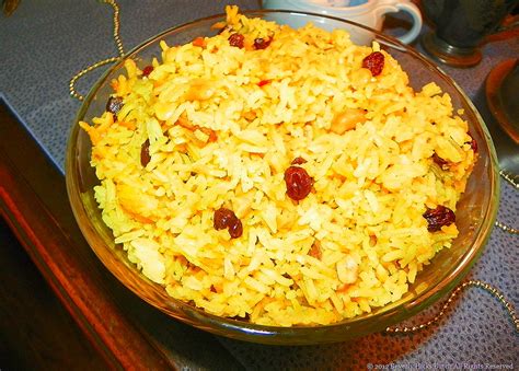 Indian Style Rice With Cashews And Raisins By Beverly Hicks Burch The