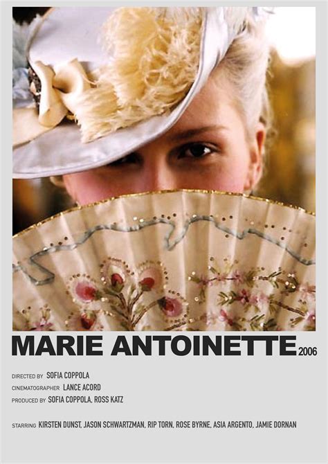 Marie Antoinette Minimalist Poster