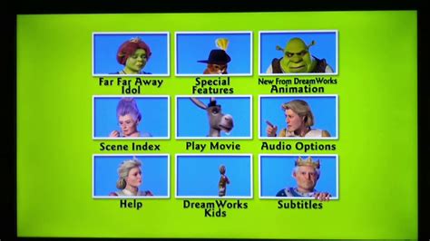 Shrek Dvd Main Menu