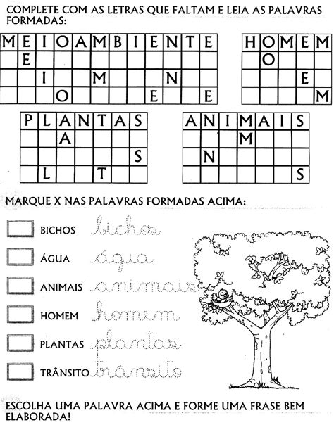 95 ATIVIDADES EDUCAÇÃO INFANTIL MEIO AMBIENTE ECOLOGIA SERES VIVOS