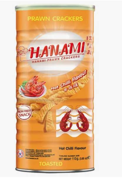 HANAMI PRAWN CRACKERS HOT CHILLI FLAVOUR G Lazada