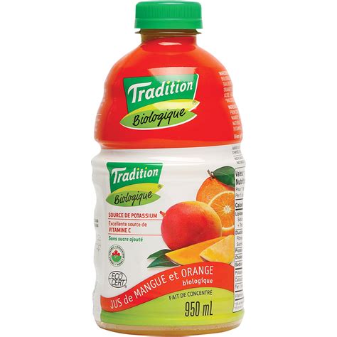Jus Orange Et Mangue Biologique