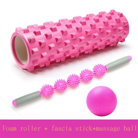 Foam Roller Kit For Deep Tissue Massage 45cm Muscle Roller Stick And Massage Ball China Yoga