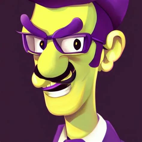 Waluigi By Lois Van Baarle Artstation Digital Art Stable Diffusion