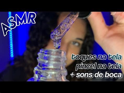 asmr gatilhos visuais que vão cansar os seus olhos toques na tela