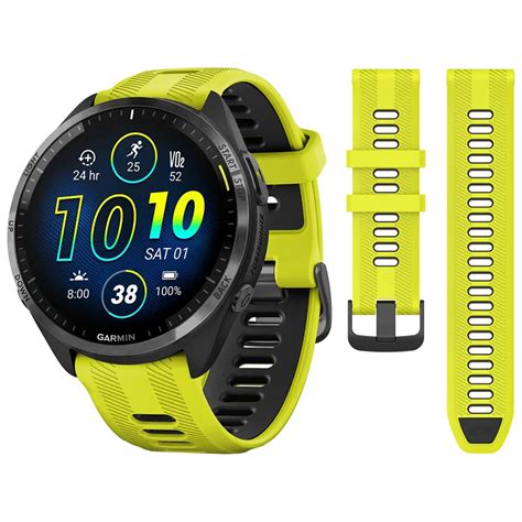 Strap De Silicone Esportivo De Dois Tons Para Garmin Forerunner