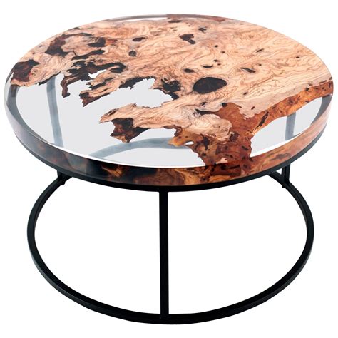 Gold Dust Epoxy Resin Coffee Table For Sale at 1stDibs