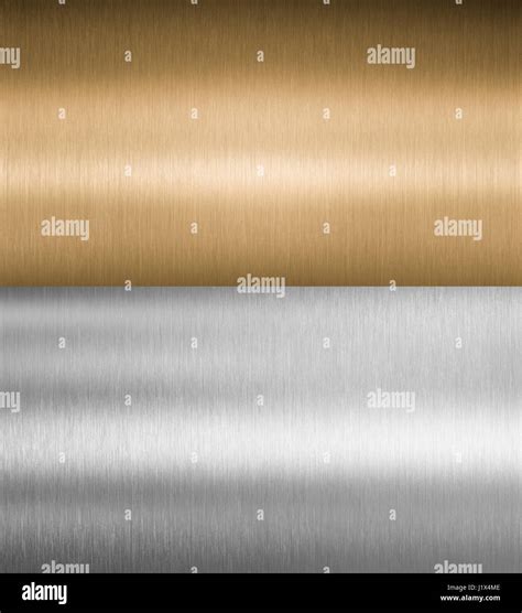 Silver And Bronze Metal Textures Stock Photo Alamy