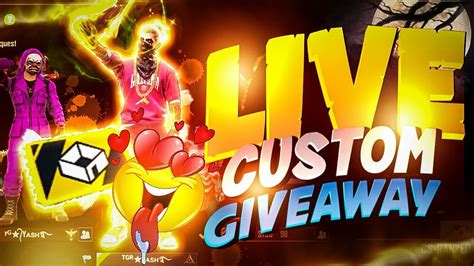 Free Fire Live Giveaway Custom Room Ff Live Giveaway Diamond Team