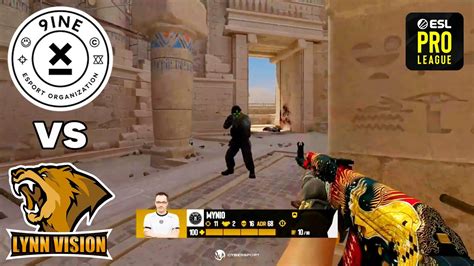 9INE Vs Lynn Vision NAJLEPSZE MOMENTY Mapa 1 ESL Pro League