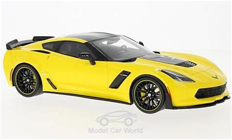 Miniature Chevrolet Corvette C7 1 18 GT Spirit Z06 R Edition Jaune