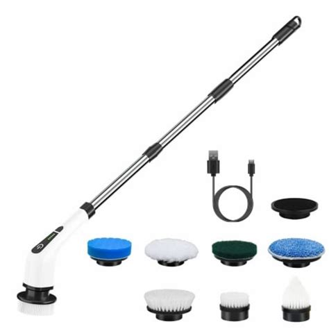 Electric Spin Scrubber Cordless Rechargeable Telescopic Cleaning Brush