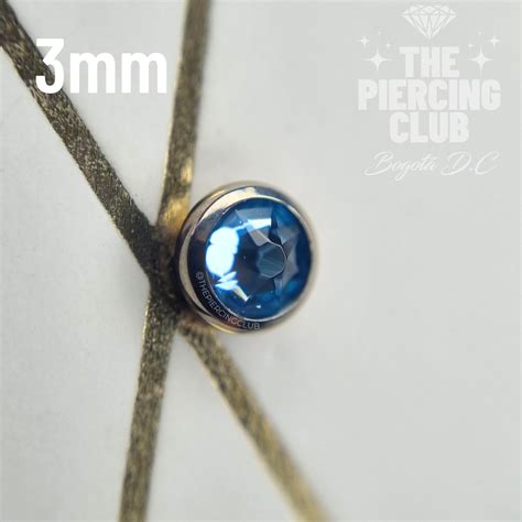 Microdermal Cristal Azul Mm The Piercing Club