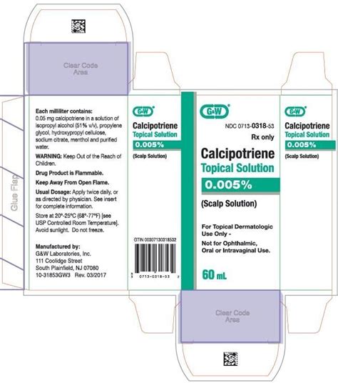 Calcipotriene Scalp Solution - FDA prescribing information, side ...