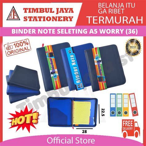 Jual Tjs Buku Binder Note Kuliah Map Binder A5 B5 Aesthetic Elegant