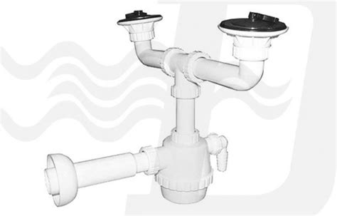 Sifone Pvc Via C Piletta E Scarico Lavatrice C Canotto Cf