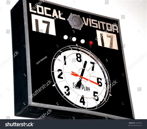 Vintage Scoreboard Stock Photo 2237047 Shutterstock