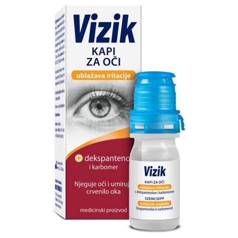 VIZIK KAPI ZA OČI PROTIV IRITACIJA OKA I CRVENILA 10ML