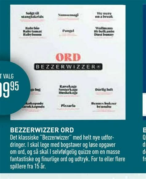 Bezzerwizzer Ord Tilbud Hos Boghandleren