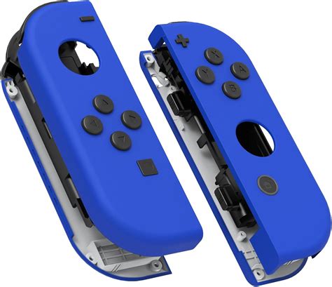 Extremerate Soft Touch Grip Blue Joycon Handheld Controller Housing