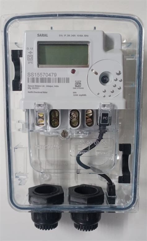 Secure Saral 10 60A Bi Directional Net Single Phase Energy Meter