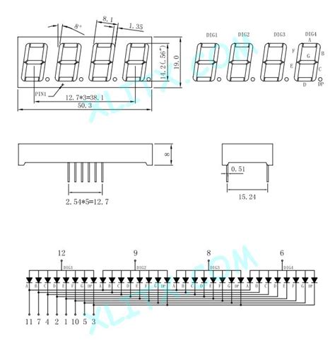 Bs Inch Red Digit Ca Led Segment Display Xlitx Technology