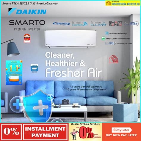 Save4 0 Daikin Smarto Premium Inverter Air Conditioner 1 0hp