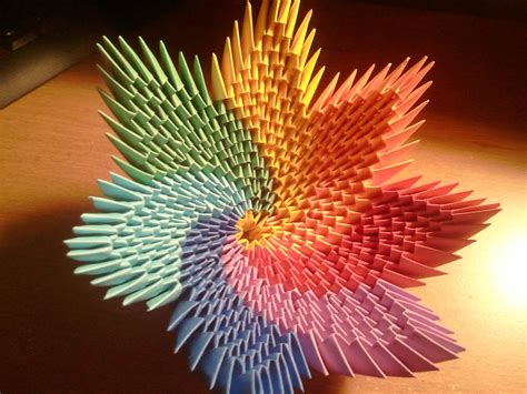 How To Make Rainbow Spiral Vase Bowl D Origami Tutorial Origami