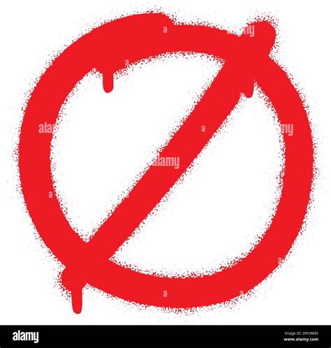 Spray NO graffiti (FORBIDDEN) sign on white background Stock Vector ...