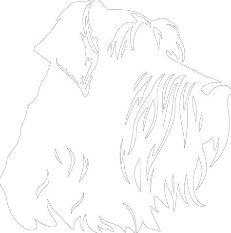 Giant Schnauzer Outline Silhouette 40541671 Vector Art At Vecteezy