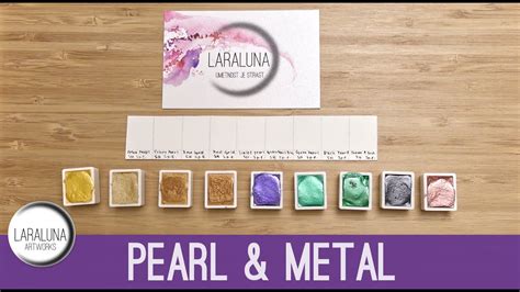 Swatching Special Edition Pearlescent And Metallic Watercolours From