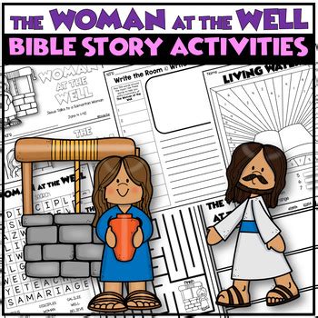 Jesus And The Woman At The Well Activities For Church Or Sunday School