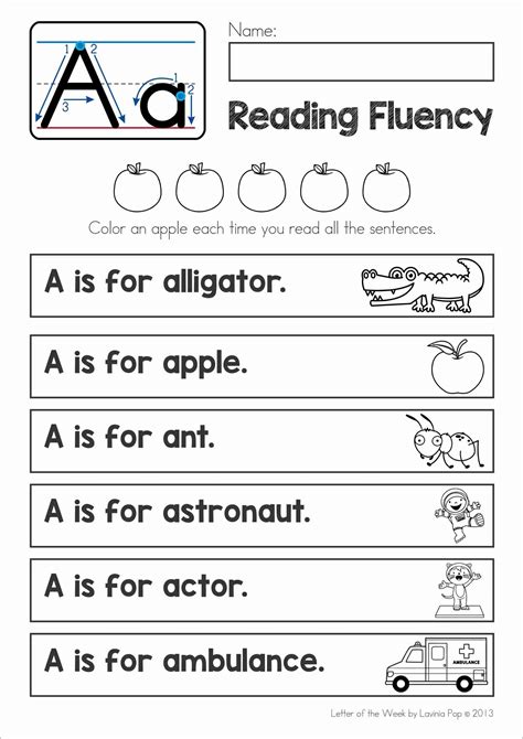 Phonics Letter of the Week A