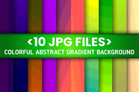 10 Set Colorful Abstract Gradient Part 2 Graphic by moolecule studio ...