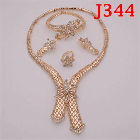 Jewelry Sets Dubai Gold Jewelry Women Fashion Necklace Fine Jewelry