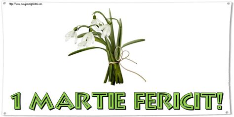 Felicitari De Martie Martie Fericit Buchet Cu Ghiocei