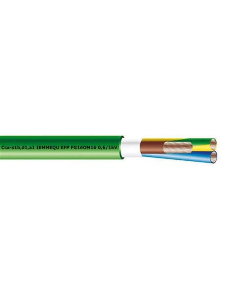 Cable de energía multipolar FG16OM16 5x35 mm2 0 6 1 kv Amarillo Verde