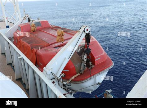 Ship Lifesaving Equipment Lifeboat Stock Photo Alamy
