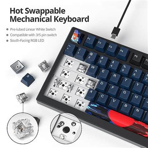 Snapklik Owpkeenthy Gaming Keyboard Gasket Mounted Full