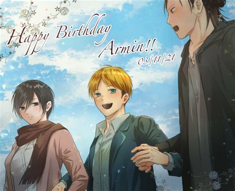 Shingeki no Kyojin celebra el cumpleaños de Armin Arlert Kudasai