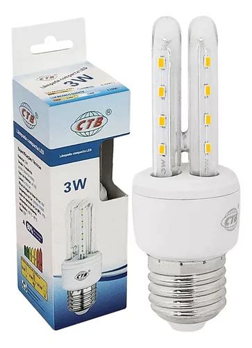 Lâmpada Mini Compacta Led Milho 3w Bivolt E27 Branco Quente Cor da luz