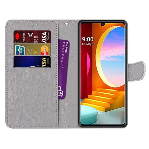 Para LG Terciopelo Dibujo En Color Textura Cruzada Funda De Cuero PU