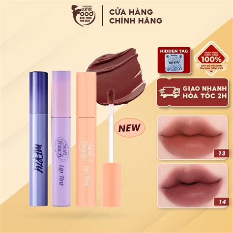 [new Season 3] Son Kem Siêu Lì Siêu Mịn Môi Hàn Quốc Merzy Soft Touch Lip Tint 3g Shopee