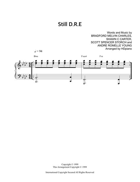 Still D.R.E. | Sheet Music Direct