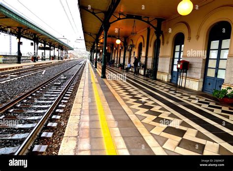The Taormina Giardini Train Station In Sicily Italy Stock Photo Alamy