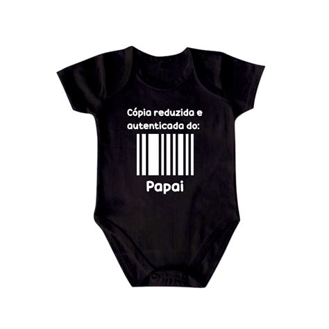 Body Infantil Frase Engraçada Cópia Reduzida Autenticada Papai Shopee