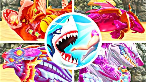 Hungry Shark World All Islands Deaths Youtube